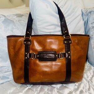 Stone Mountain Tan Leather Tote